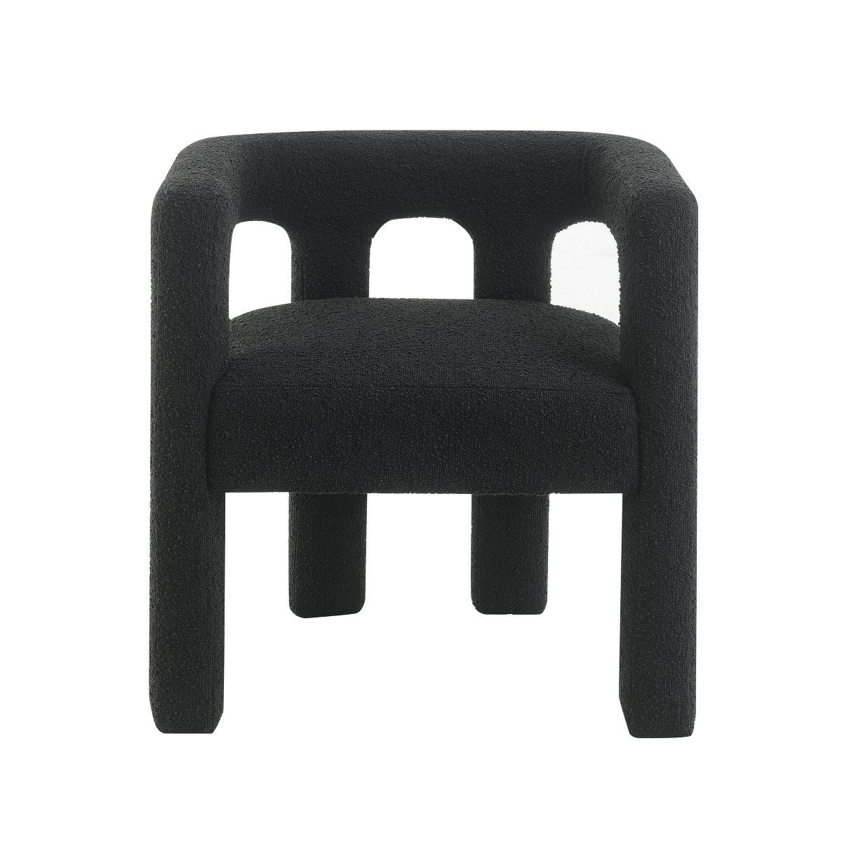 Mindi Boucle Fabric Dining Chair Black - Abbyson Living | Target
