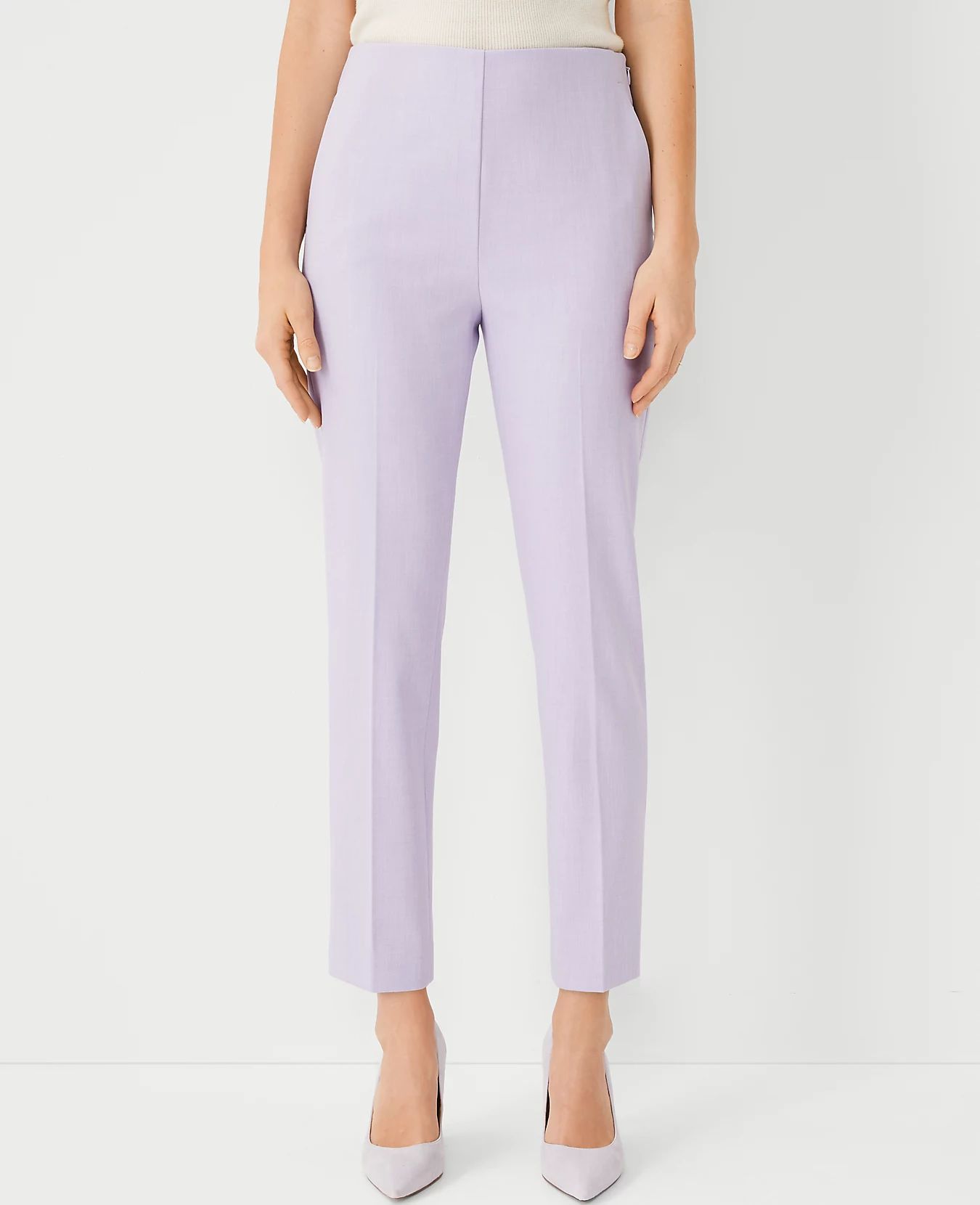 The High Rise Ankle Pant in Bi-Stretch | Ann Taylor (US)