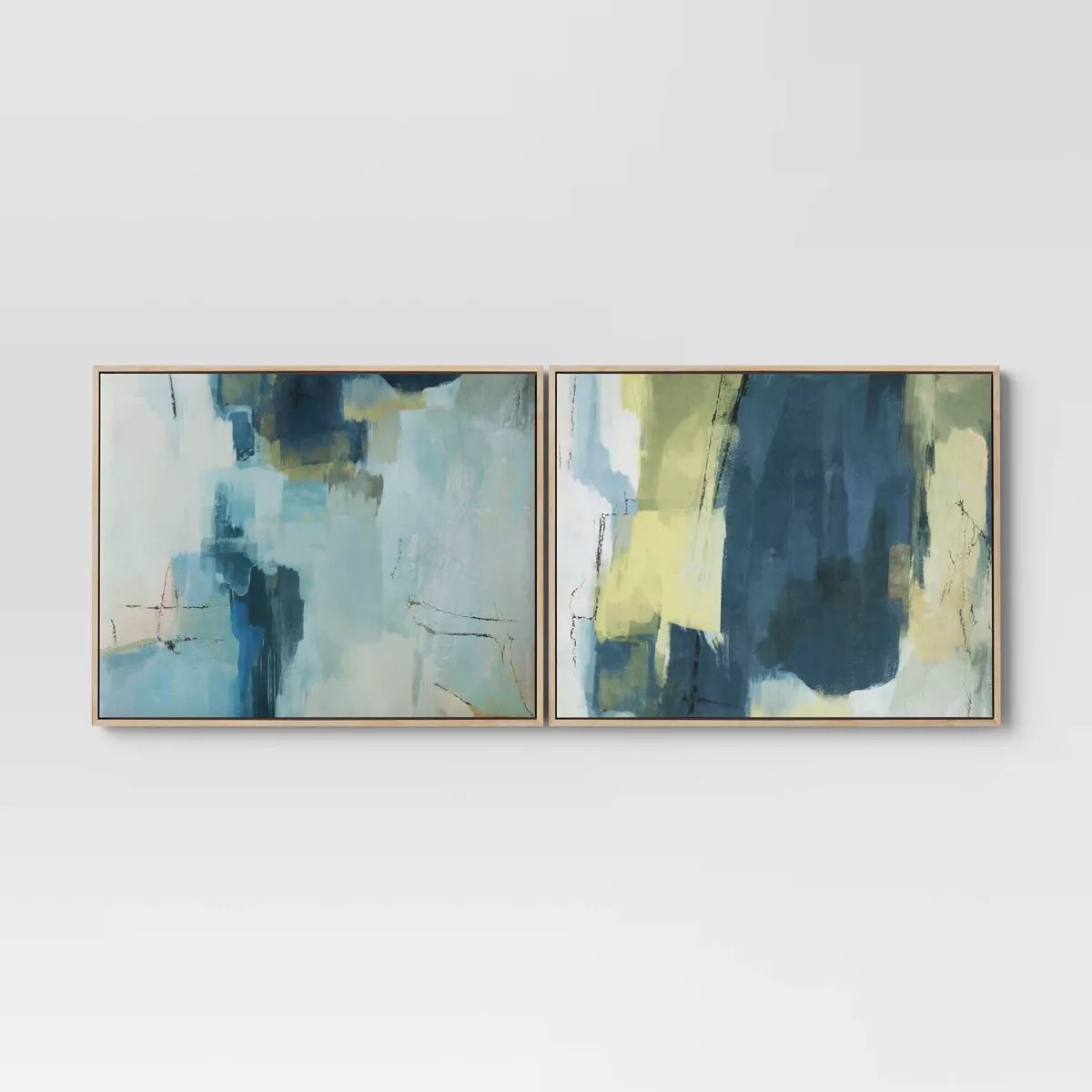 2pk 16" x 20" Abstract Pair Framed Wall Canvases - Threshold™ | Target
