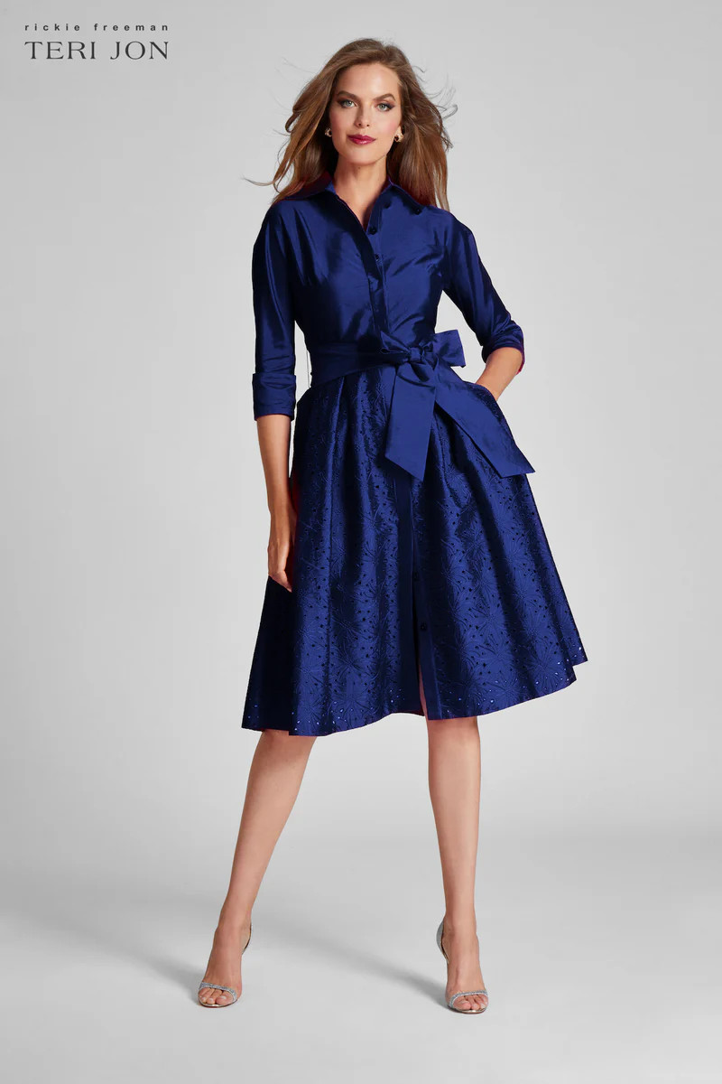 Lazercut Skirt Shirt Dress | TERIJON