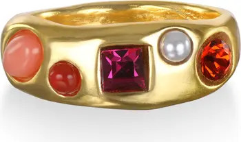 Sequin Rococo Crystal & Faux Pearl Ring | Nordstrom | Nordstrom