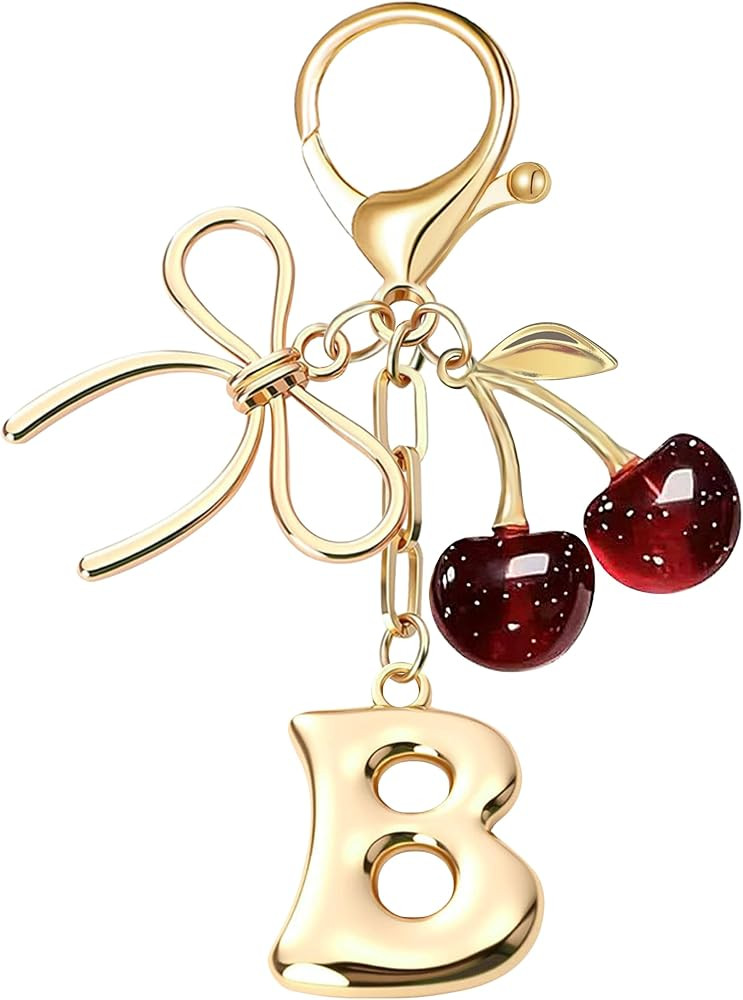 OUMILAN Bubble Initial Keychain Bag Charms for Women | Amazon (US)