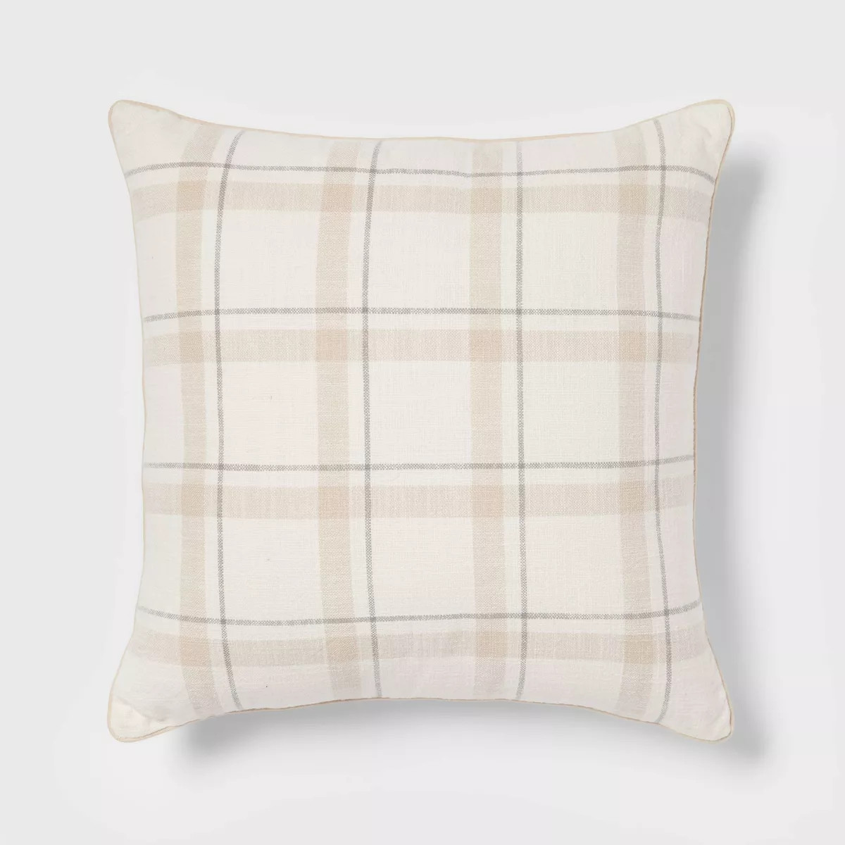 Woven Striped with Plaid Reverse Throw Pillow - Threshold™ | Target