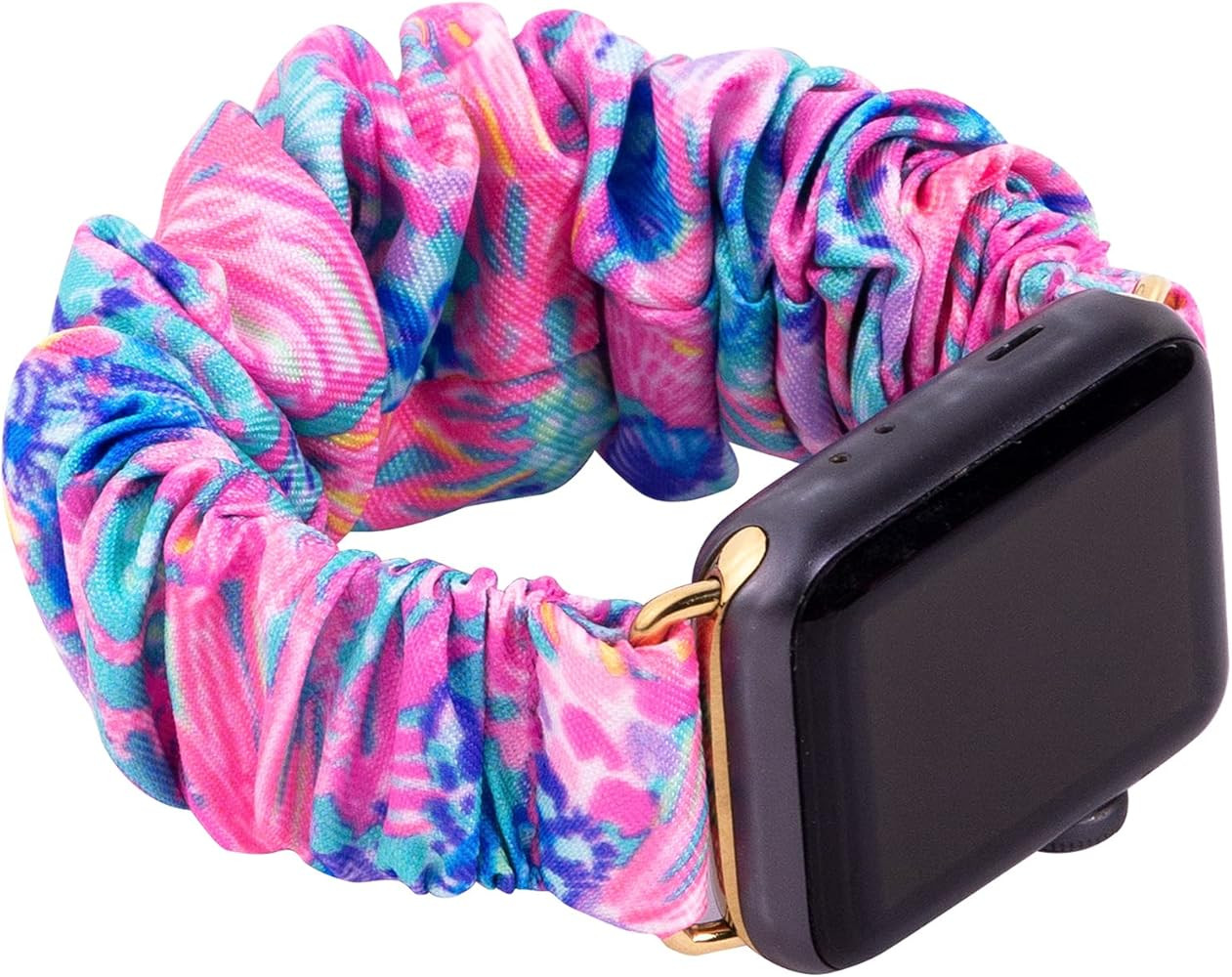 Lilly Pulitzer Scrunchie Apple Watch Band, Sized to Fit 38mm & 40mm Smartwatches Compatible with ... | Amazon (US)