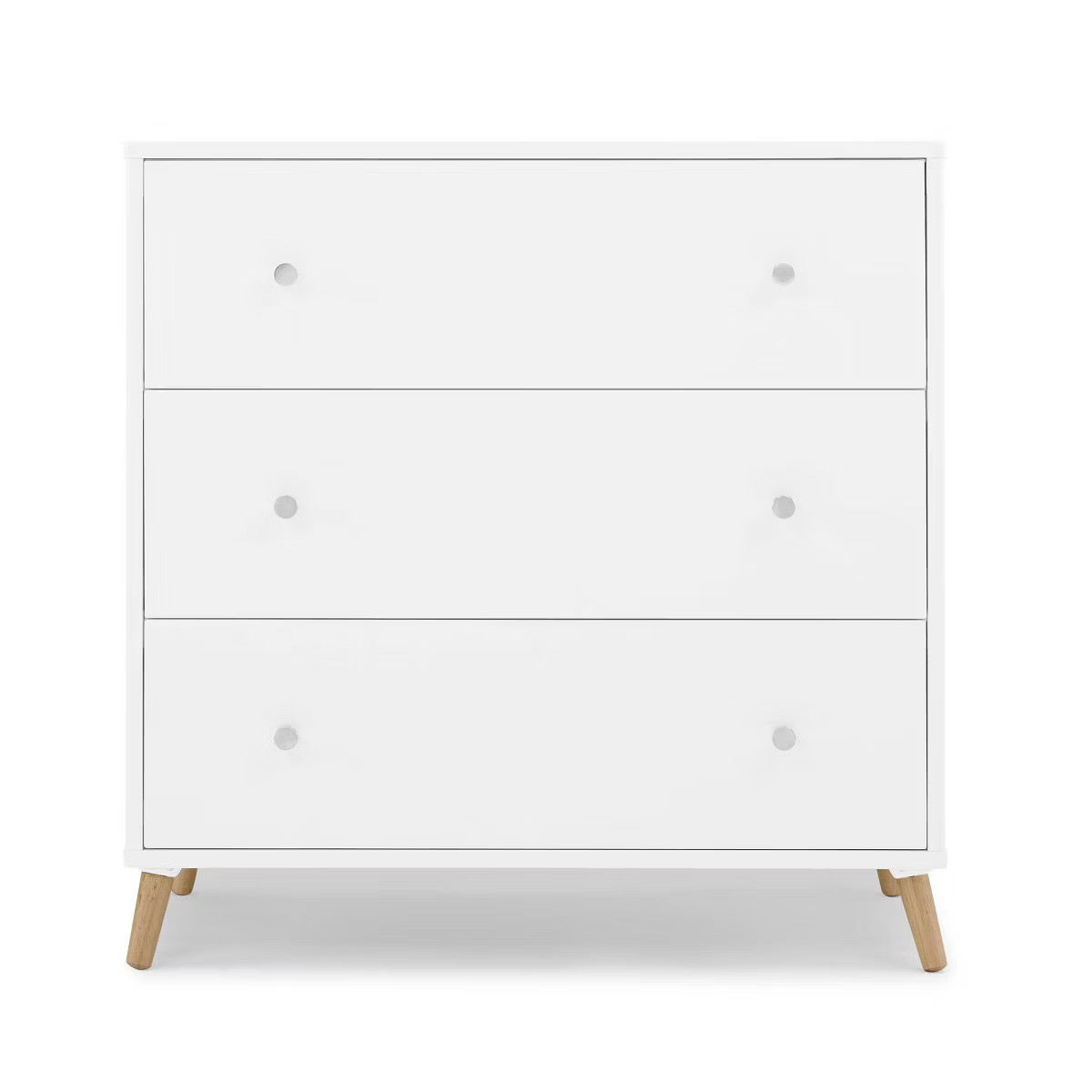 Delta Children Jordan 3 Drawer Dresser with Interlocking Drawers - Bianca White/Natural | Target