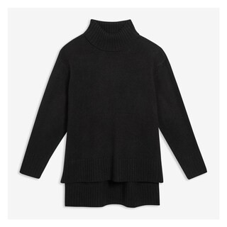 Women+ Oversized Turtleneck in JF Black from Joe Fresh | Joe Fresh
