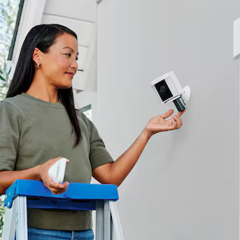 Ring Spotlight Cam Plus Battery - Smart Security Video Camera with 2 Motion-Activated LED Spotlig... | Lowe's