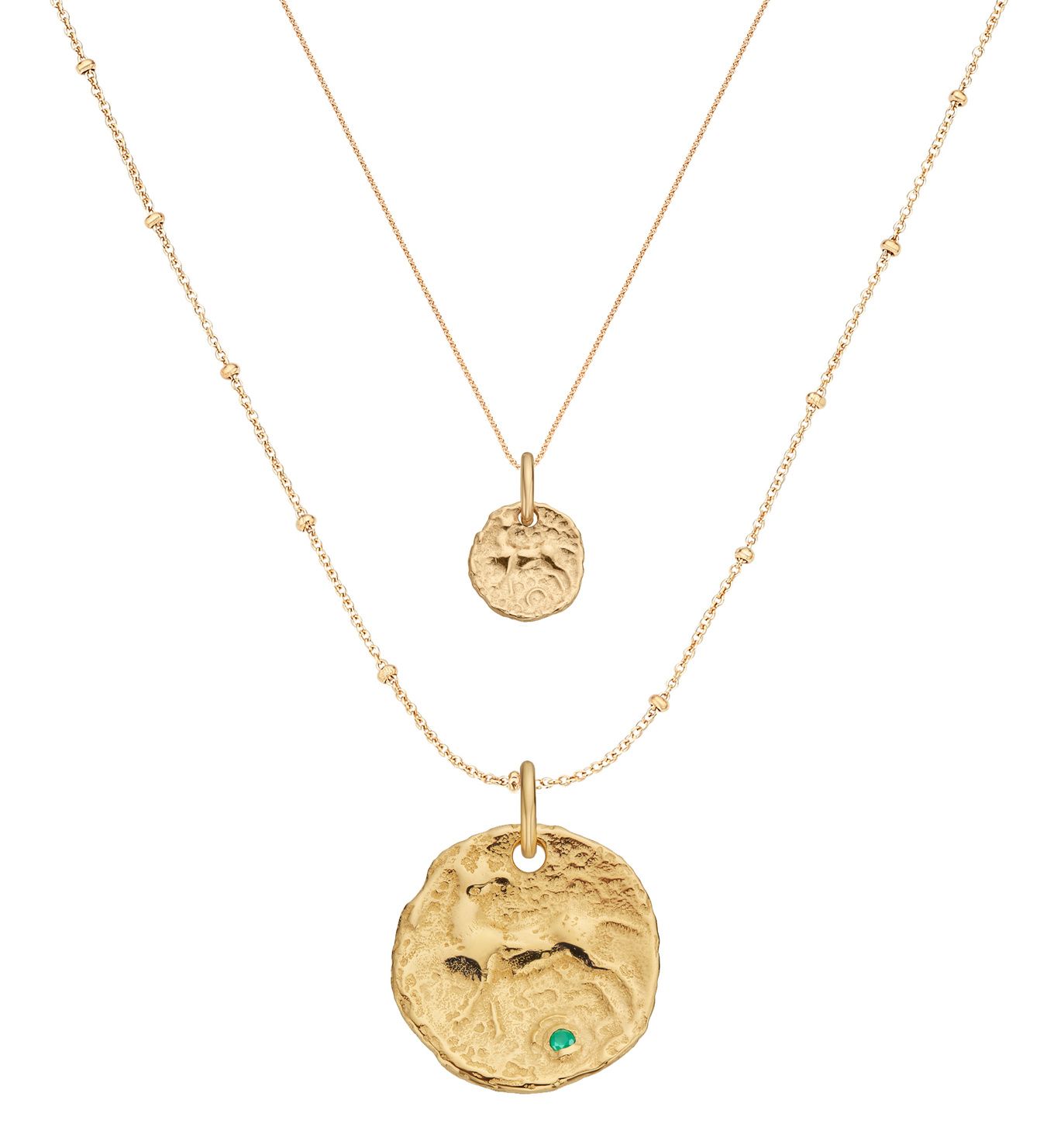 Siren Small and Large Coin Necklace Set | Monica Vinader (Global)