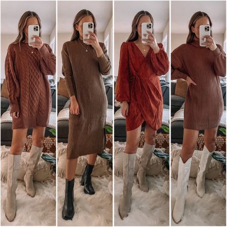 What I bought vs what I got🍂 Amazon dresses. Any of these would be perfect for Thanksgiving! 

#LTKunder100 #LTKSeasonal #LTKstyletip
