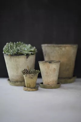 Earth Fired Clay Herb Pot + Saucer Set | Anthropologie (US)