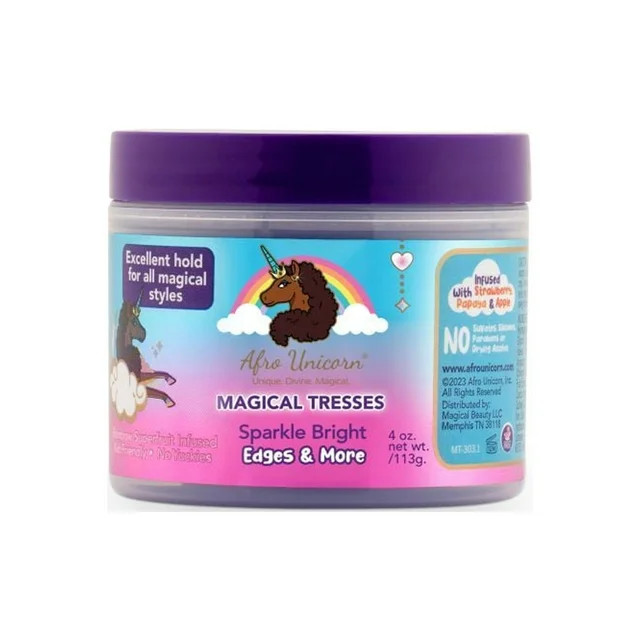 Afro Unicorn Magical Tresses Sparkle Bright Edges & More, 4oz, Unisex, Moisturizing | Walmart (US)