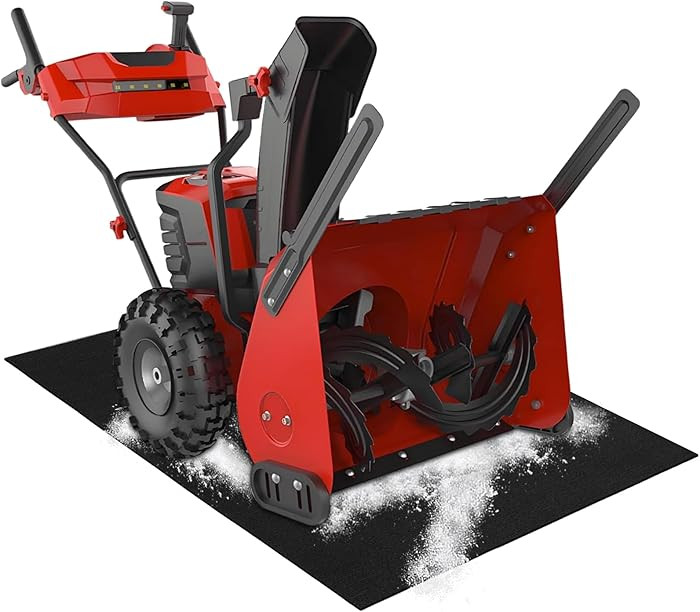3X5.2FT Snow Blower Mat,Absorbent Snow Blower Floor Mat with Adhesive Backing for Garage(Black) | Amazon (US)
