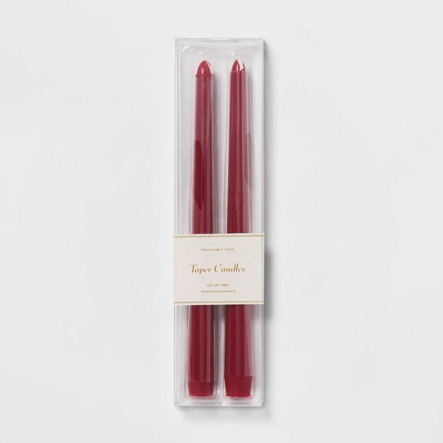 2pk Tapers Candle Red - Threshold&#8482; | Target