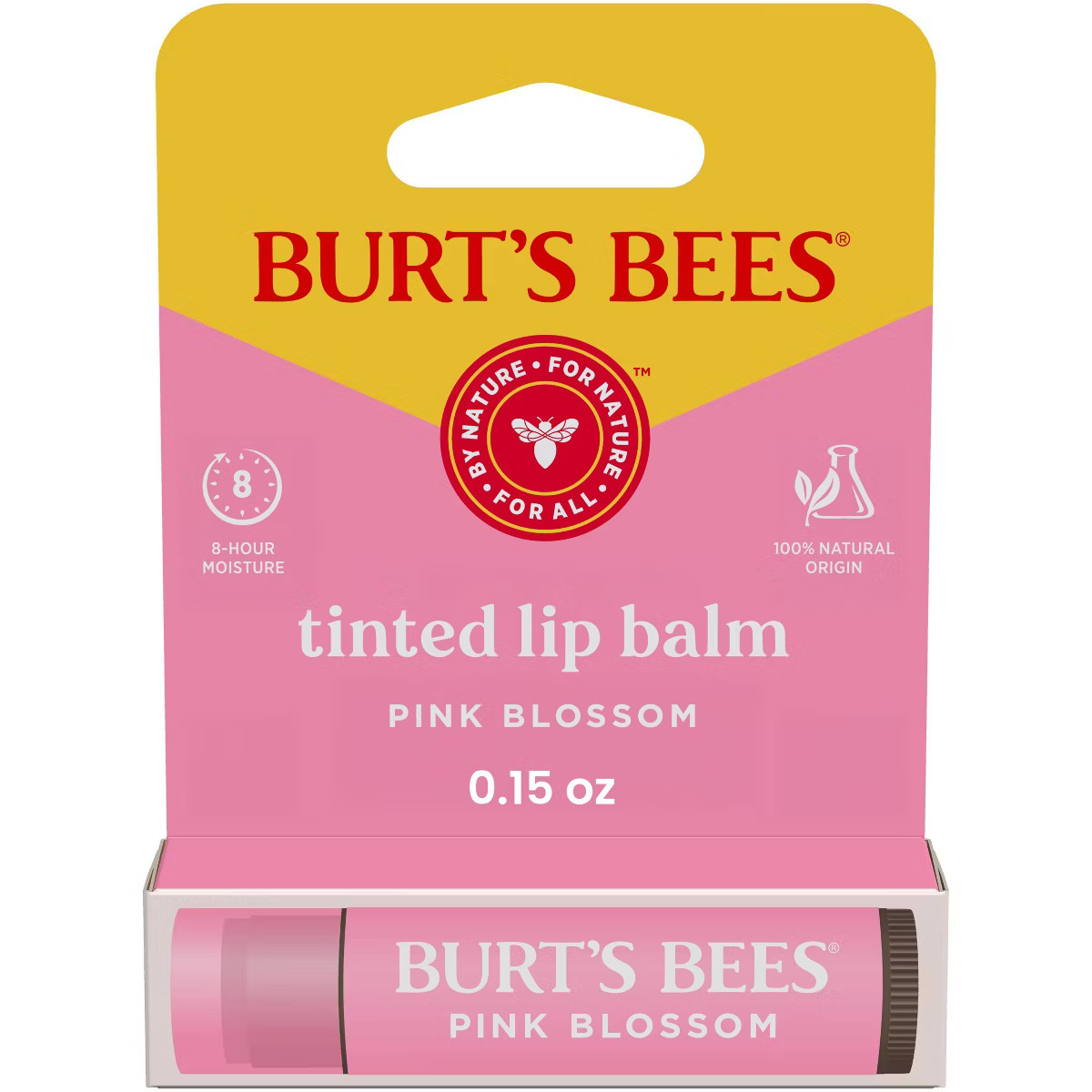 Burt's Bees Tinted Lip Balm - Pink Blossom - 0.15oz | Target