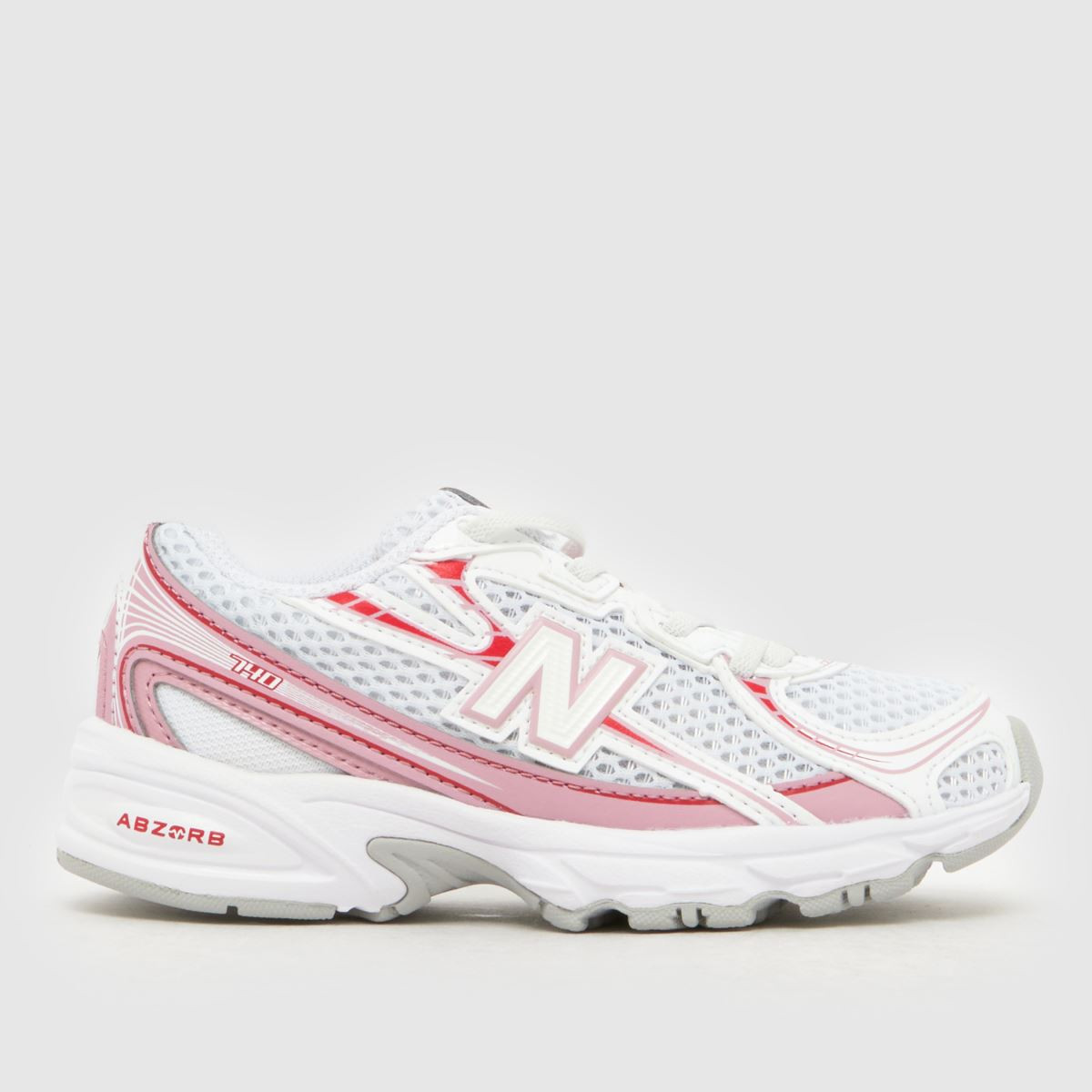 Kids Girls Junior White & Red New Balance 740 Trainers | schuh | Schuh