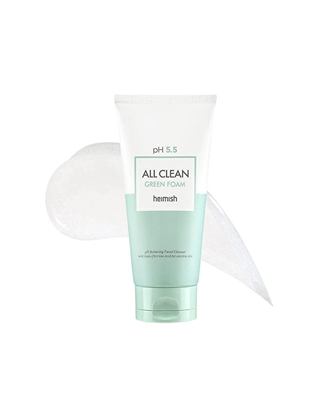 Heimish All Clean Green Foam150g, PH 5.5 balancing Wash & Exfoliating Facial Cleansing, Daily Car... | Amazon (US)