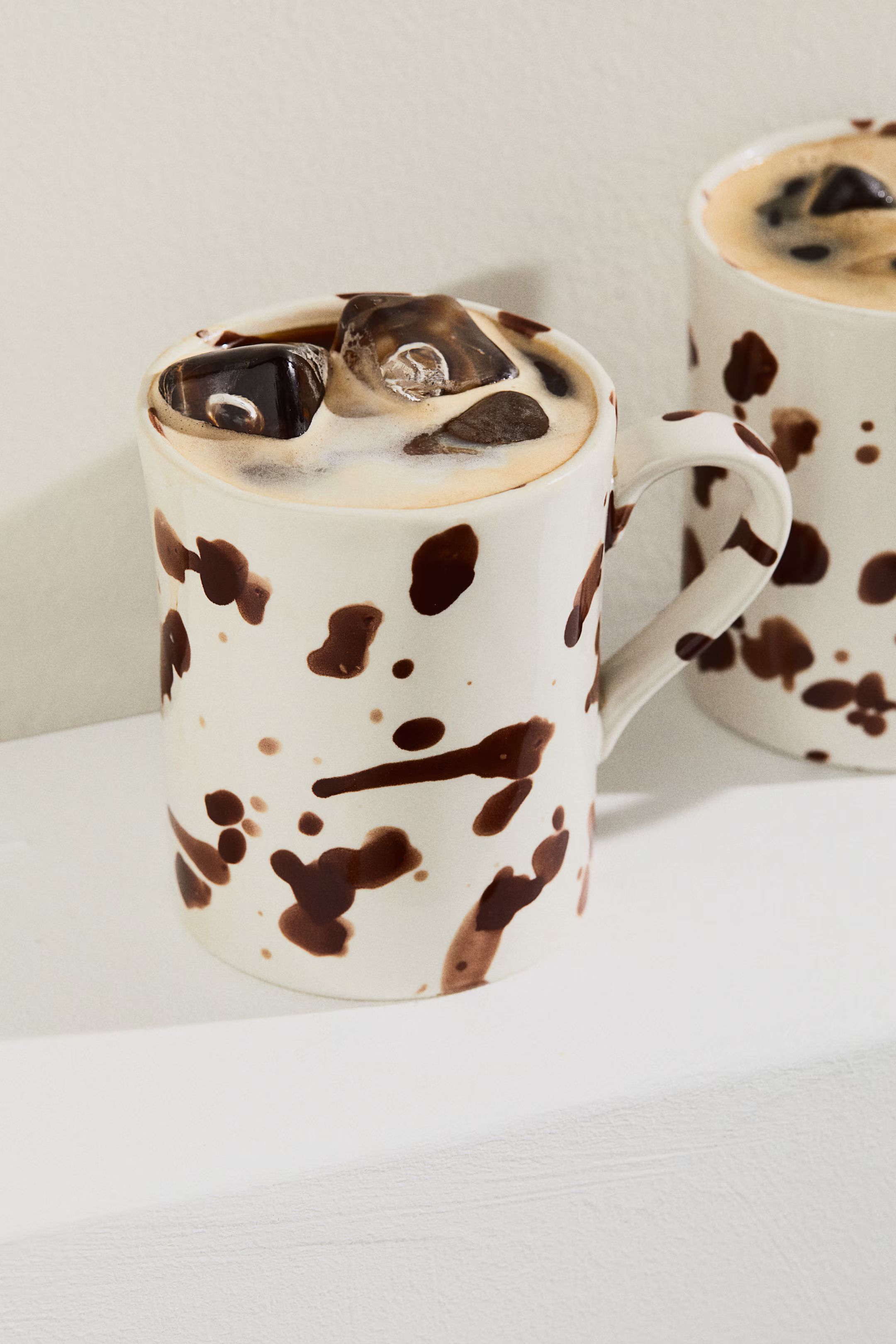 Speckled-glaze Stoneware Mug - Brown/patterned - Home All | H&M US | H&M (US + CA)