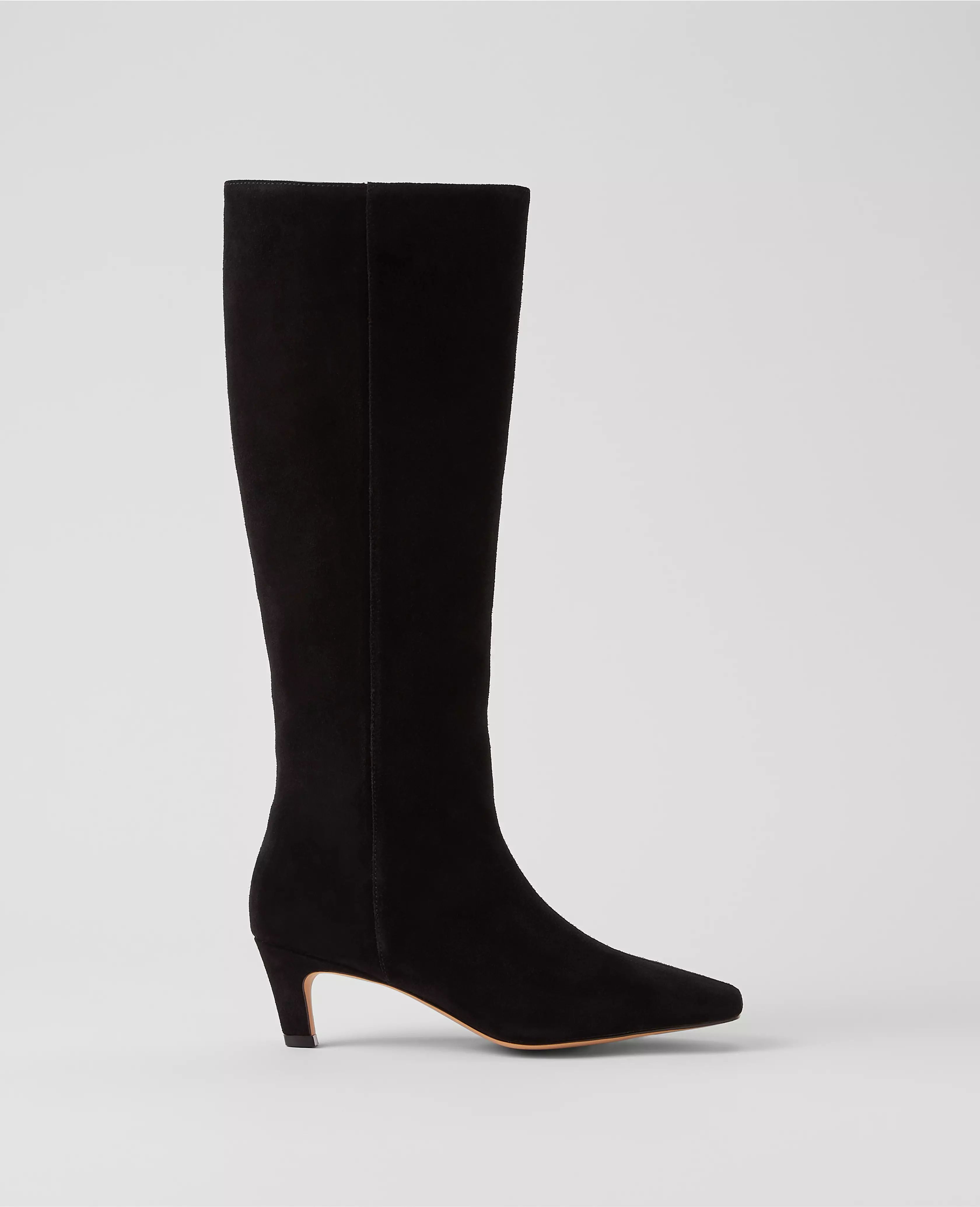 Kitten Heel Suede Boot | Ann Taylor (US)