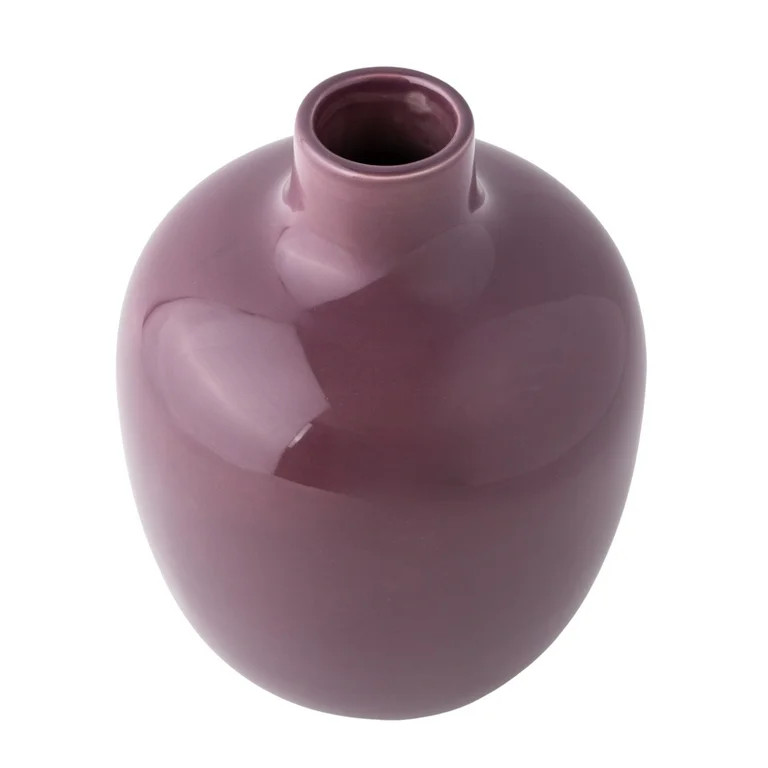 Mainstays 8" Glossy Purple Vase | Walmart (US)