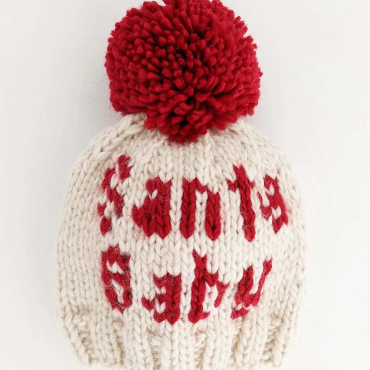 Santa Baby Knit Pom Hat | SpearmintLOVE