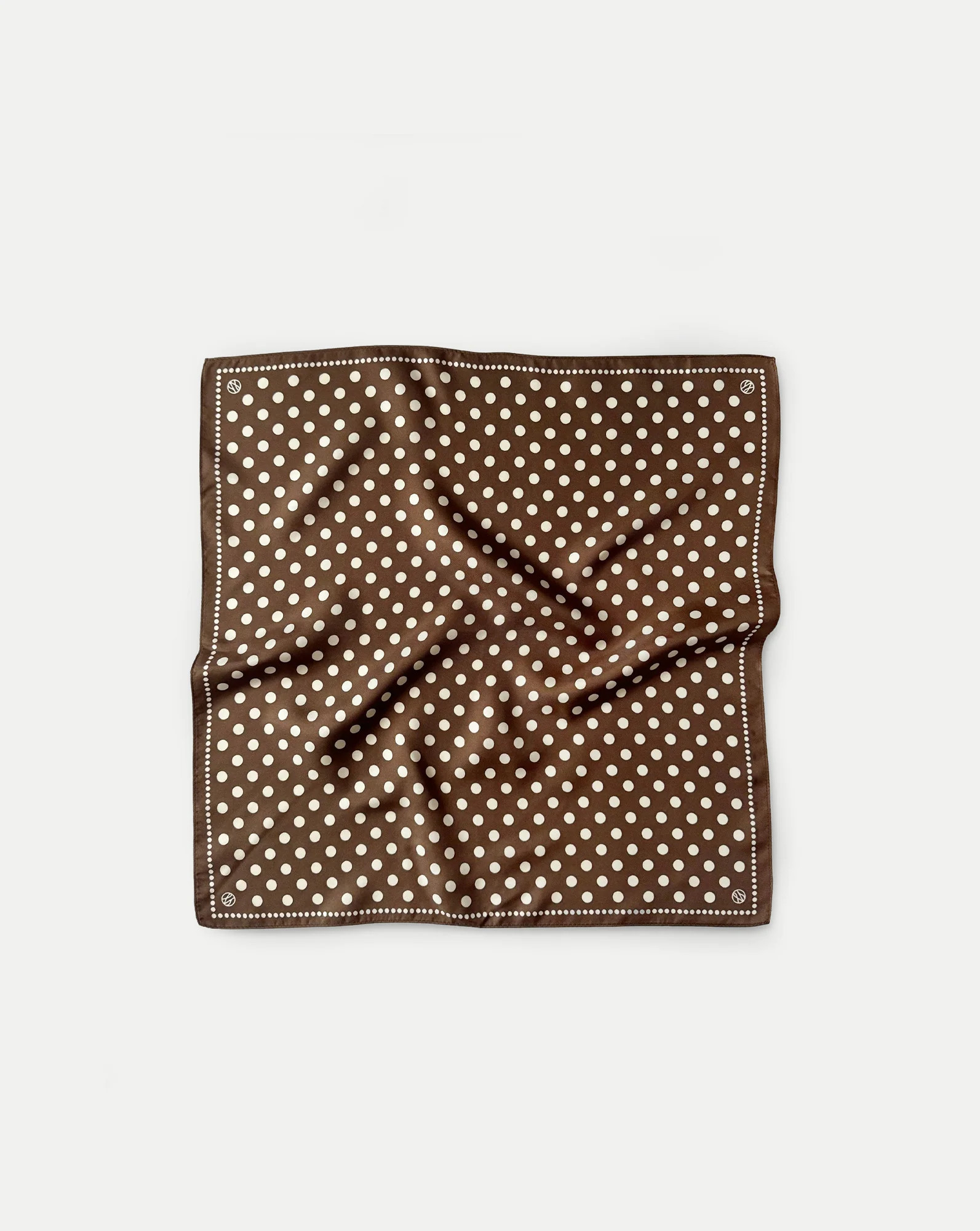 Silk Polka Dot Scarf in Brown | Veronica Beard | Veronica Beard
