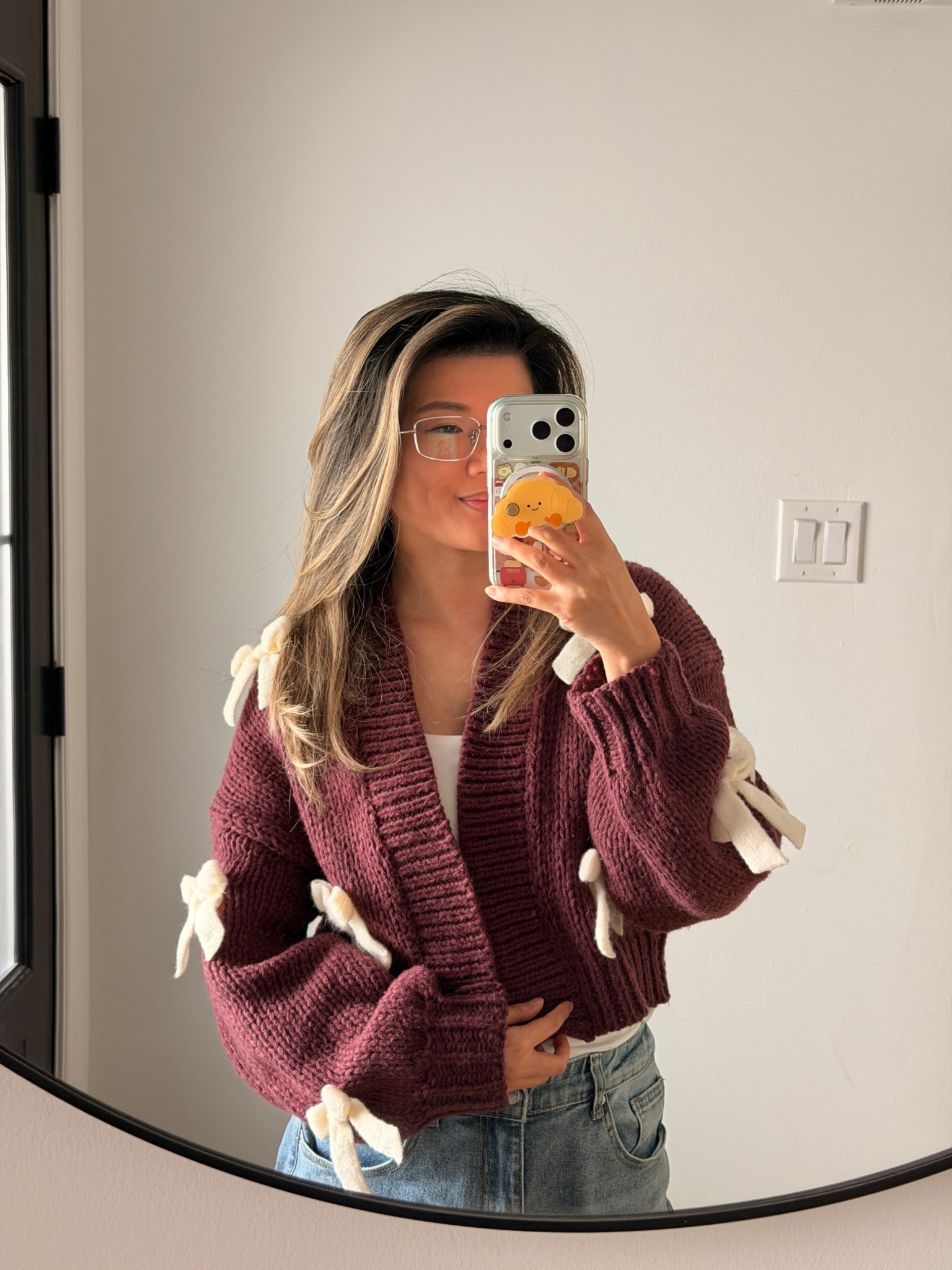 My ribbon bow cardigan. A touch of Valentine’s without being tooo Valentine’s. Also comes in a different colour! 

#LTKootd #LTKgrwm