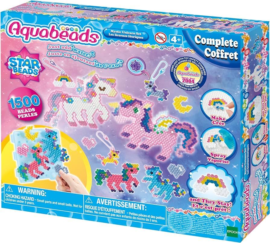 Aquabeads Mystic Unicorn Set, Complete Arts & Crafts Bead Kit for Children - Over 1,500 Beads, Th... | Amazon (US)