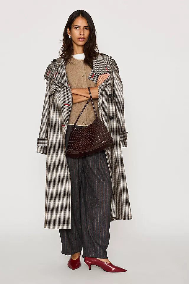 Calla Large Woven Satchel Bag | Anthropologie (US)