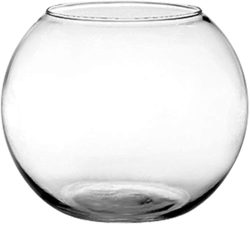 Floral Supply Online - Rose Bowl and Flower Guide Booklet - Small Glass Round Vase for Weddings, ... | Amazon (US)