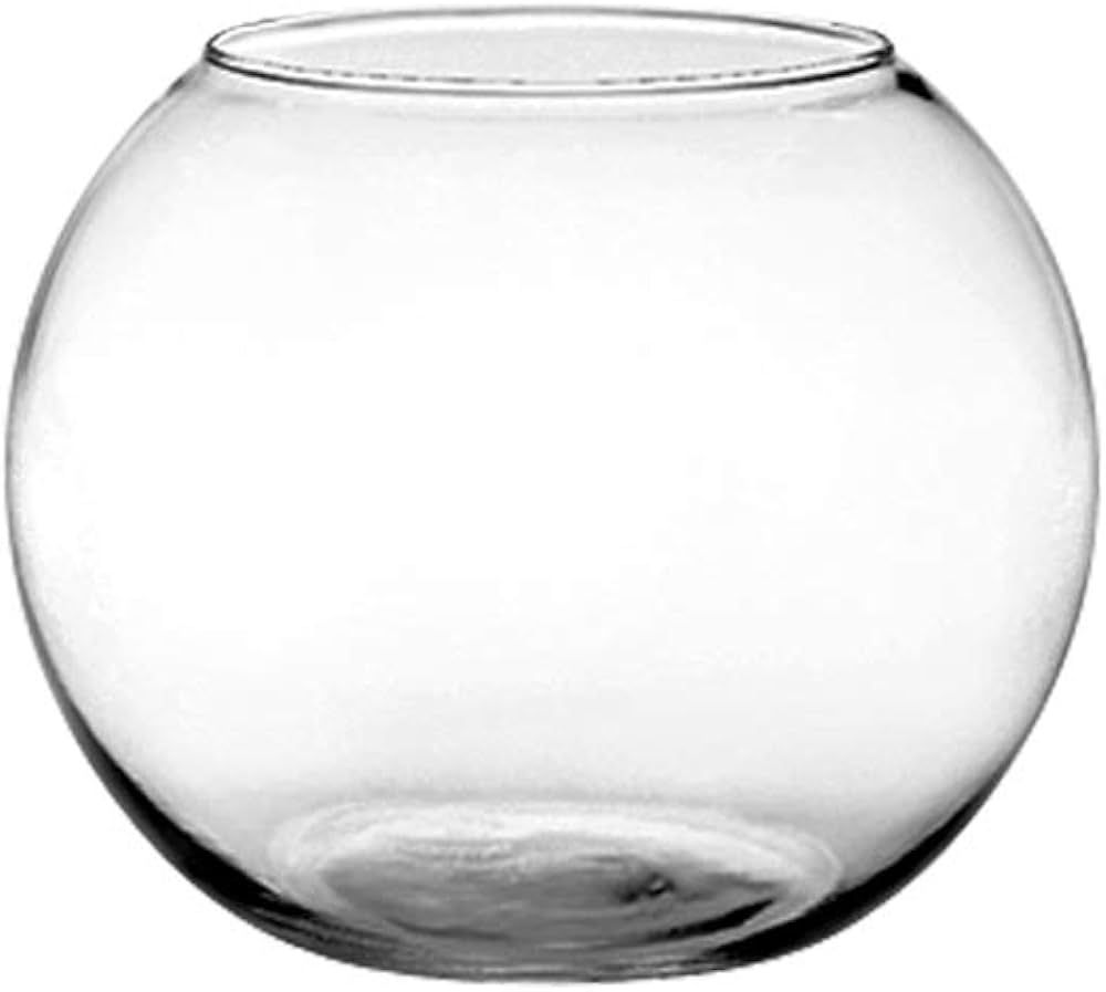 Floral Supply Online - Rose Bowl and Flower Guide Booklet - Small Glass Round Vase for Weddings, ... | Amazon (US)