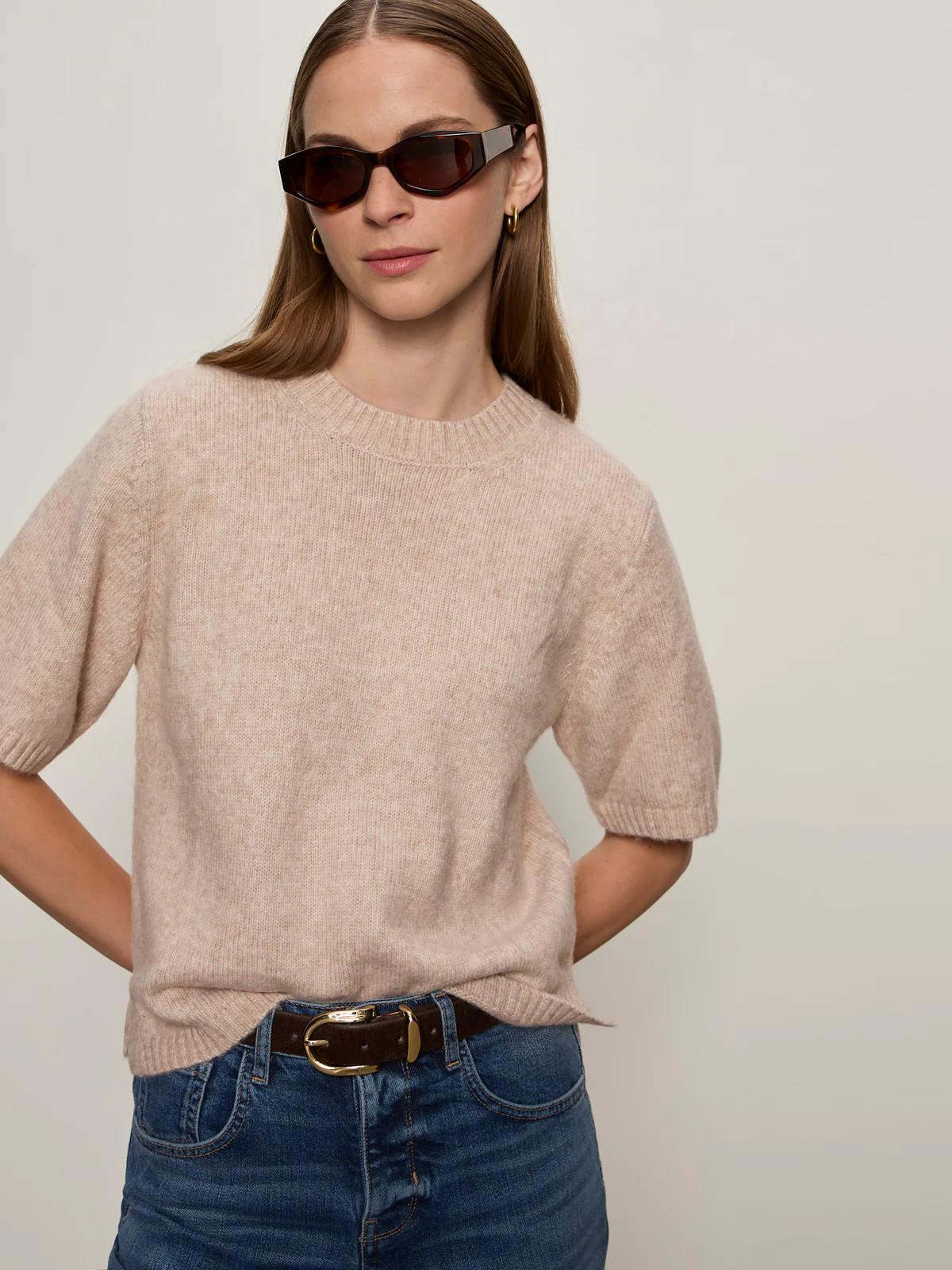 Perfect Sweater Tee Fawn | Sanctuary Clothing