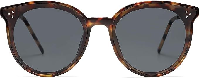 SOJOS Classic Oversized Round Trendy Sunglasses for Women and Men | Amazon (US)
