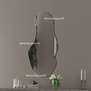 Wall Mirror, Irregular Mirror, Wayv Mirror, Pond Mirror, Asymmetrical Home Mirror, | Etsy (US)