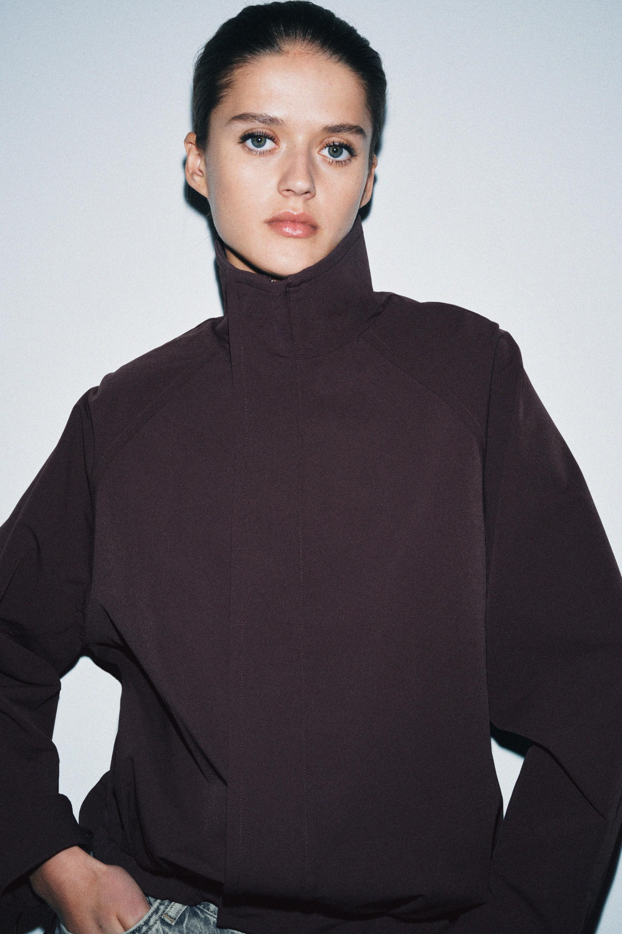 OVERSIZE ZIP-UP BOMBER JACKET | Zara UK