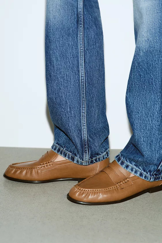 SOFT RUCHED LOAFERS | Zara US