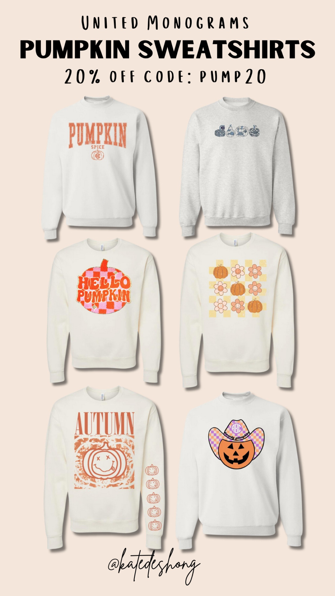 AUTUMN 'Nirvana Pumpkin' Sweatshirt – United Monograms