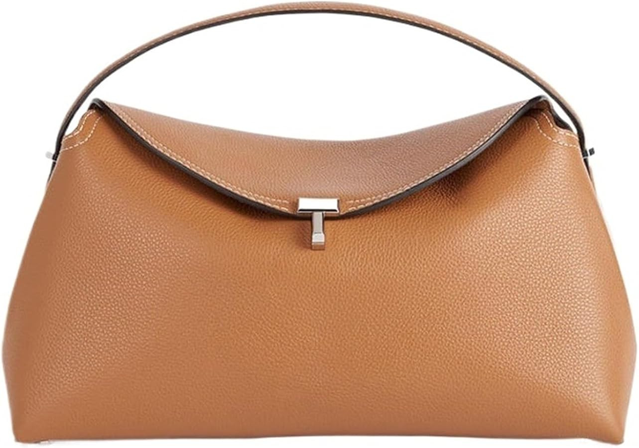 Hand-held Crossbody Large Capacity Commuting Women's, Cowhide Single Shoulder Armpit | Amazon (US)