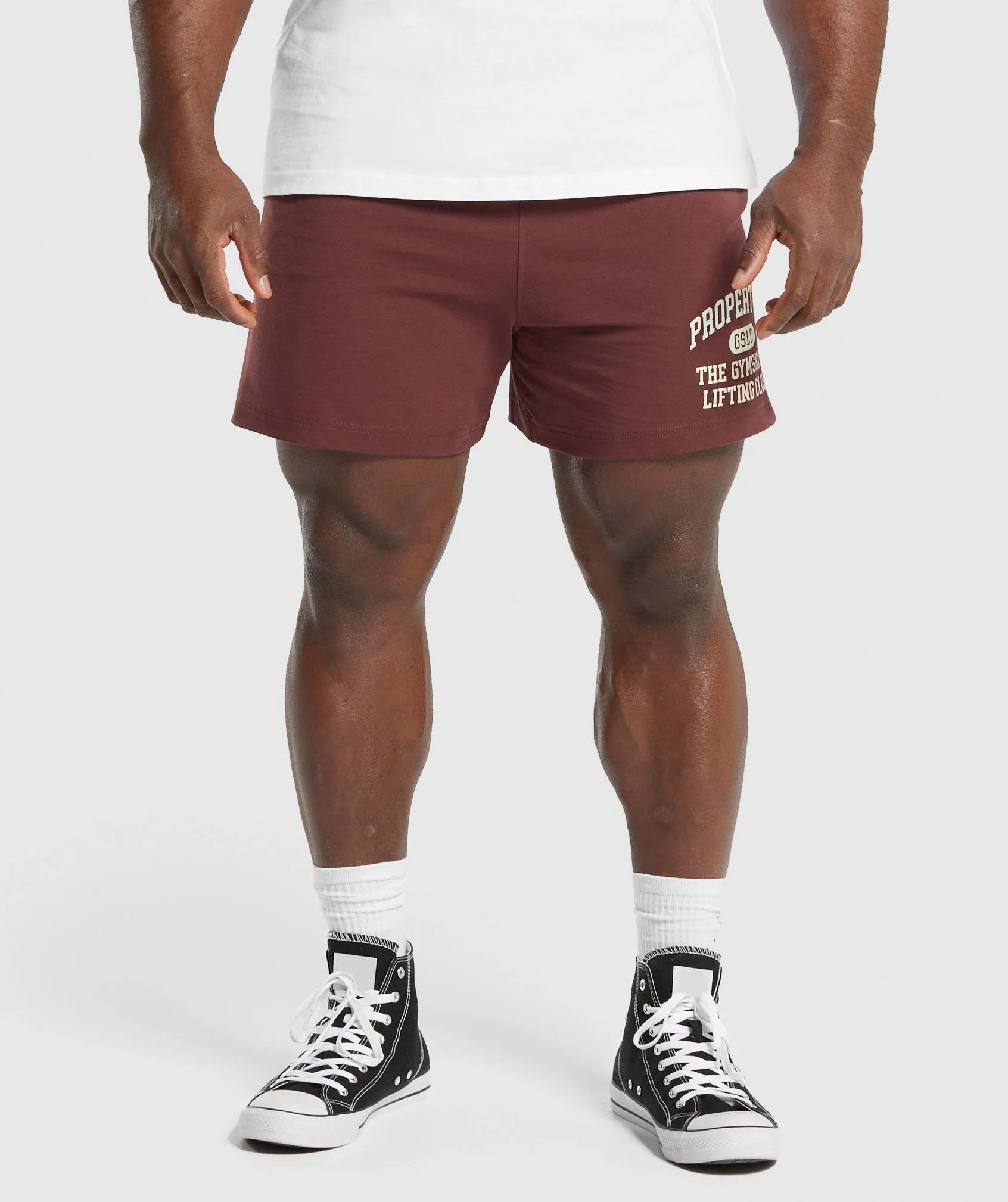 Gymshark Lightweight Jersey Shorts - Burgundy Brown | Gymshark CA