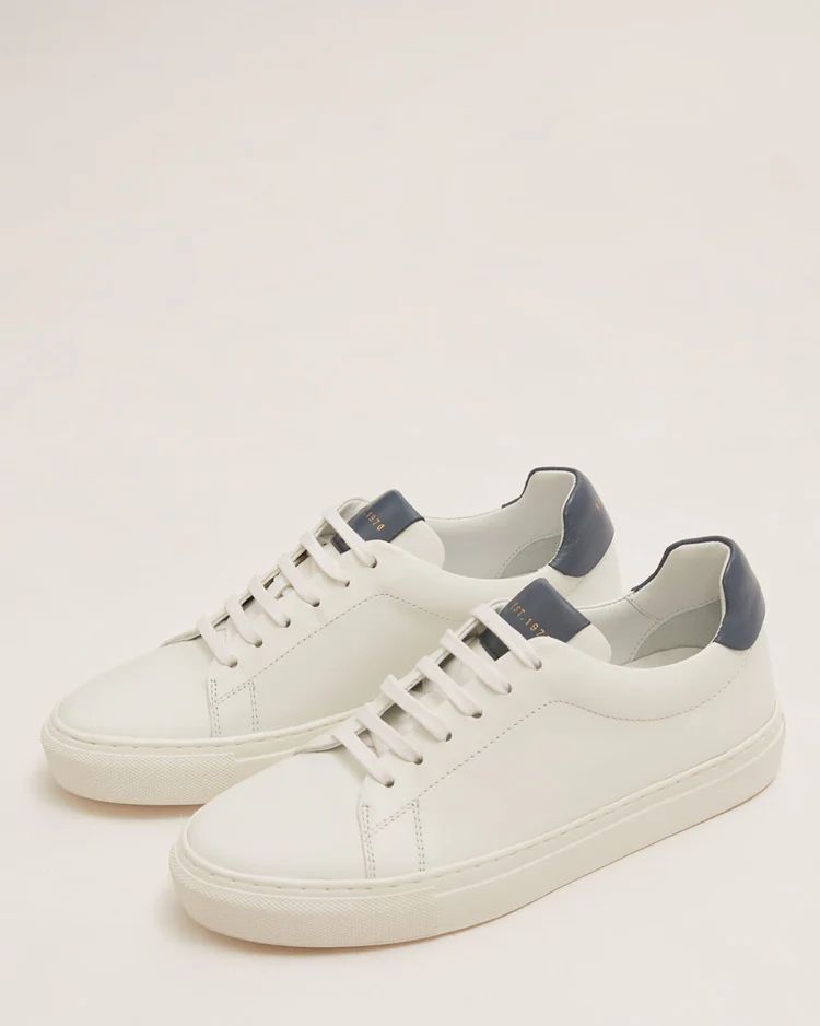 Miah Lace Up Leather Trainer | White | Jigsaw (UK)