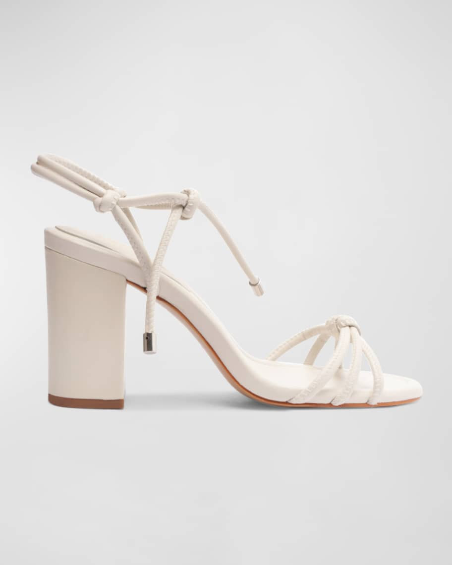 Schutz Kate Knotted Ankle-Tie Sandals | Neiman Marcus