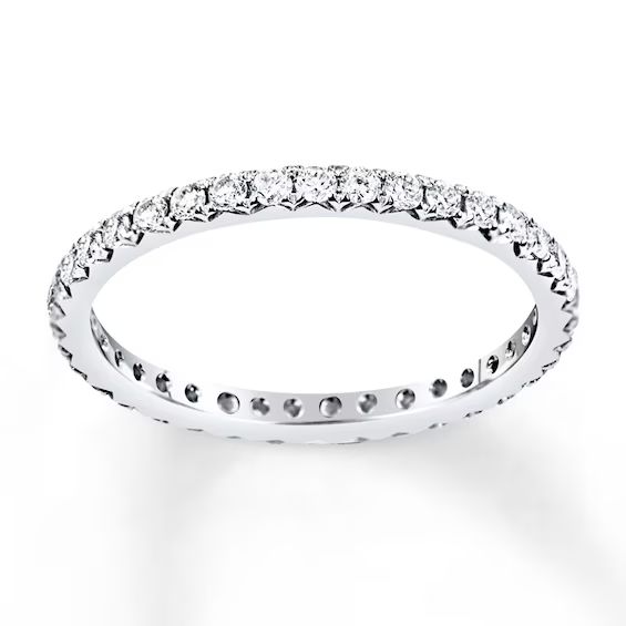 Diamond Eternity Ring 1/2 ct tw Round-cut 14K White Gold | Kay Jewelers