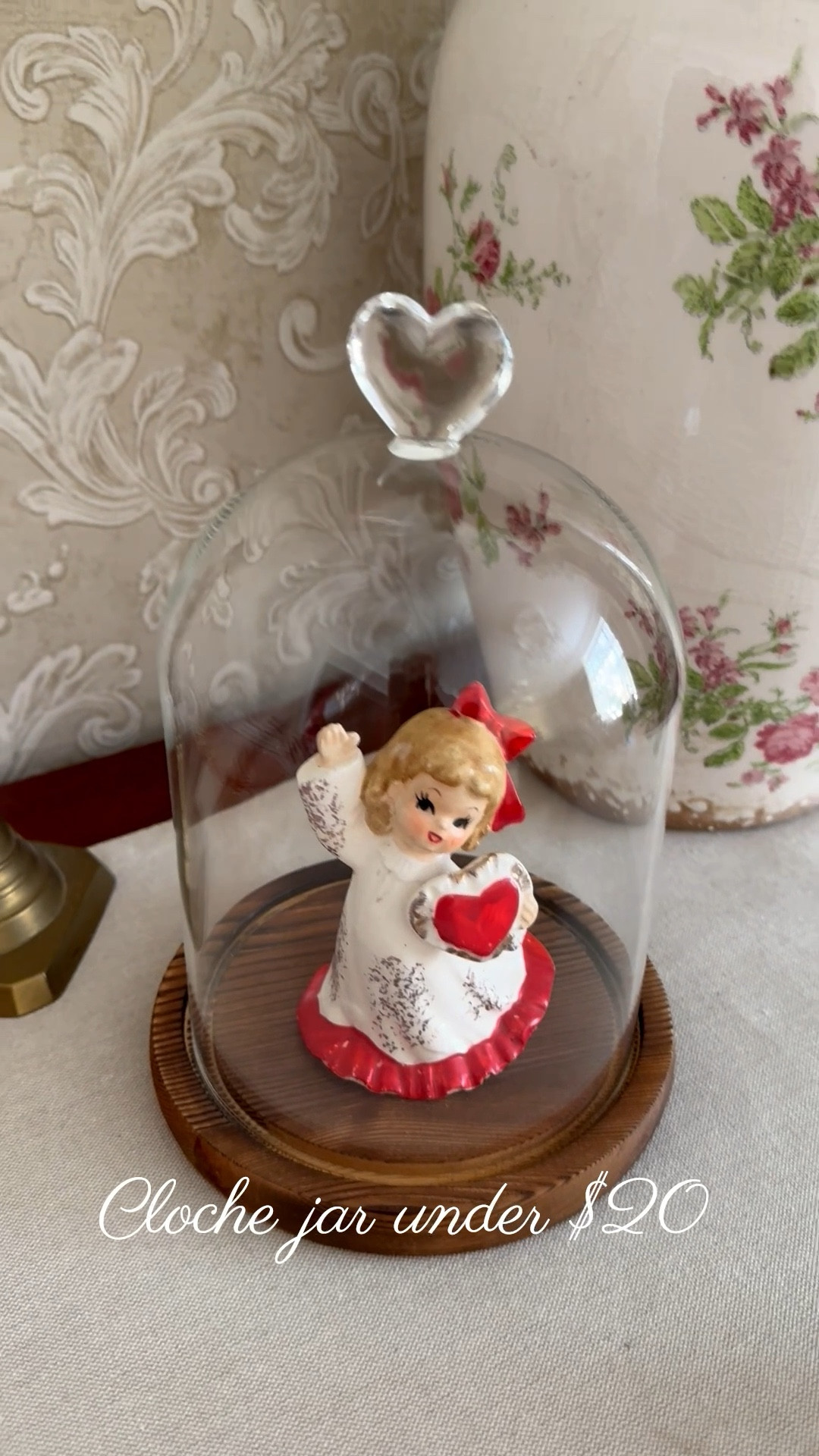 Glass cloche jar under $20 - also available in different styles 

#LTKSeasonal #LTKHome #LTKSaleAlert