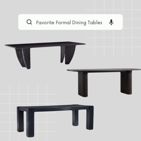 Looking for a formal dining table for your space? Here are my current favorites. Black dining tables 

#LTKfamily #LTKstyletip #LTKhome