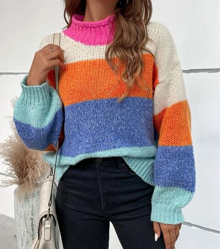 Love this bright and colorful sweater!

#LTKunder50 #LTKSeasonal #LTKstyletip