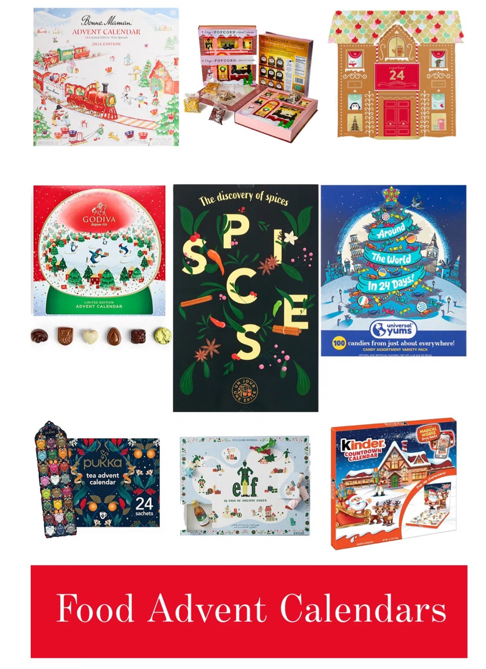 Food Advent Calendars

My day is not complete without a little treat. I like to reward myself with a chocolate at the end of each work day for simply making it through — am I alone? So it’s no surprise that food advent calendars would be right up my alley.

While the typical food advent calendar would include chocolates or sweets each day, you’ll see below a few unique ideas including jam, tea, popcorn, spices, and more.

#LTKFindsUnder100 #LTKSeasonal #LTKHoliday