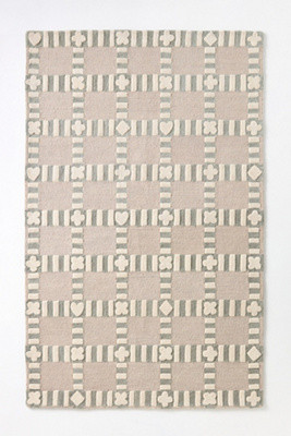 Hand Tufted 100% Wool Icon Checkerboard Rug | Anthropologie (US)