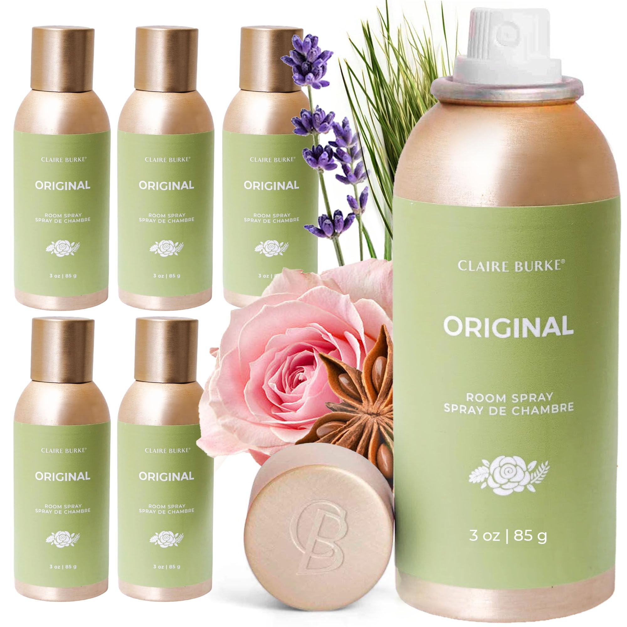 Claire Burke Original Scent Room Spray, 3 oz (Pack of 6) - Fresh Home Fragrance & Air Freshener, ... | Amazon (US)