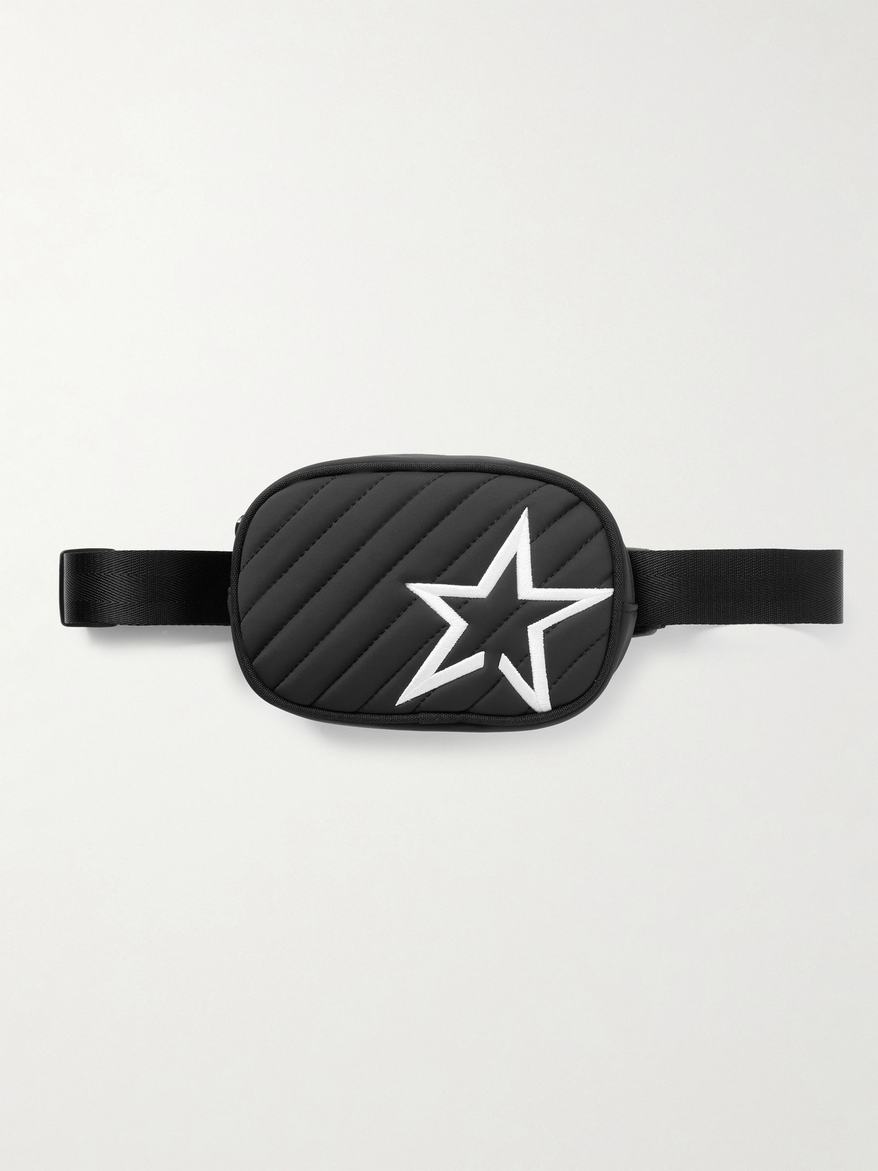 Perfect Moment - Star Embroidered Quilted Shell Belt Bag - Black | NET-A-PORTER (US)