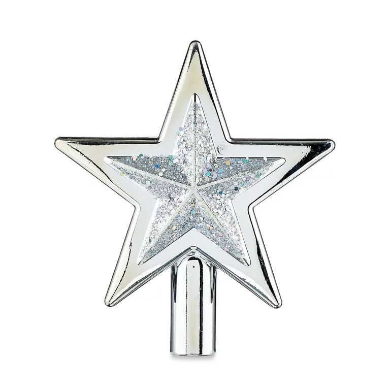 Christmas Tree Topper, Silver Star, 5", by Holiday Time | Walmart (US)