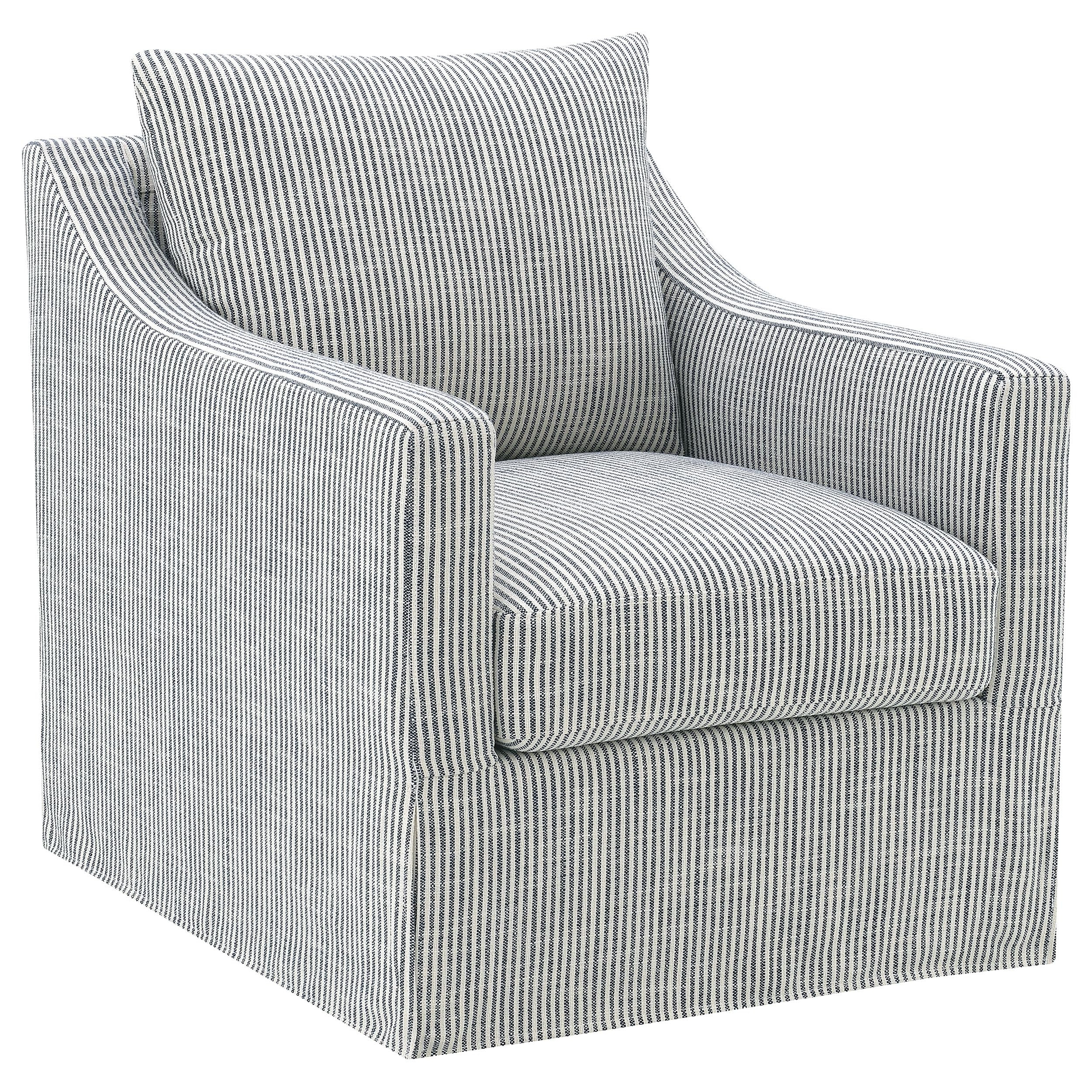 Coaster Home Furnishings Winter Upholstered Sloped Arm Accent Swivel Chair Grey | Amazon (US)